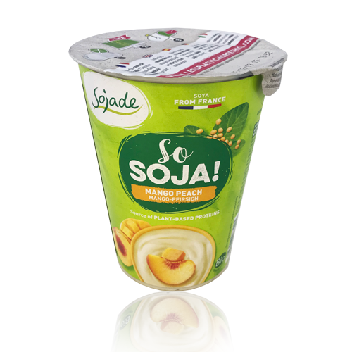 Postre de Soja Mango y Melocotón Bio (400 g) Sojade 