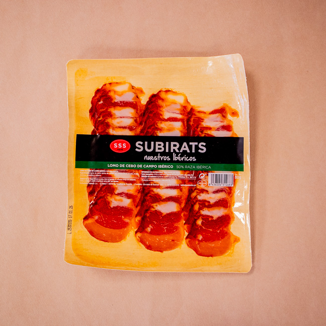 Lomo Ibérico de Cebo de Campo 80g Subirats