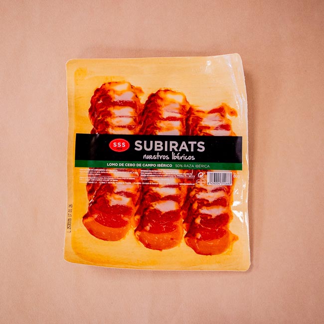 Lomo Ibérico de Cebo de Campo 80g Subirats