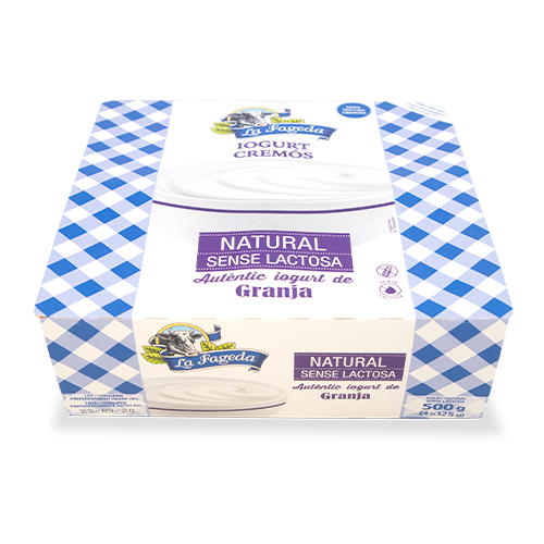 Yogur Natural Sin Lactosa (125 gx4) La Fageda