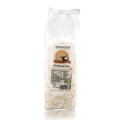 Escatas de Coco Bio (200 g) Amandin