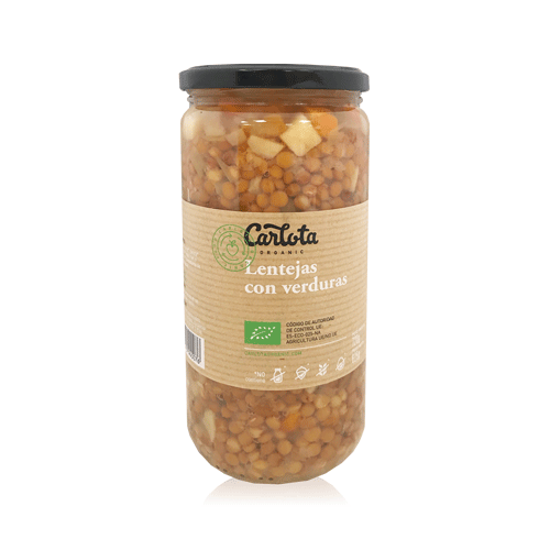 Lentejas con Verduras Bio (720 g) Carlota