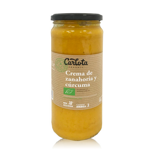 Crema de Zanahoria y Cúrcuma Bio (450 g) Carlota