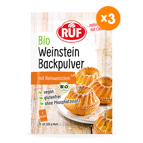 Levadura para Repostería Bio (3x20 g) Ruf