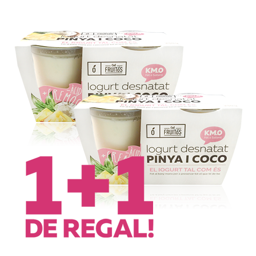 1+1 Yogur Desnatado de Piña y Coco (2x125 g) Cal Fruitós