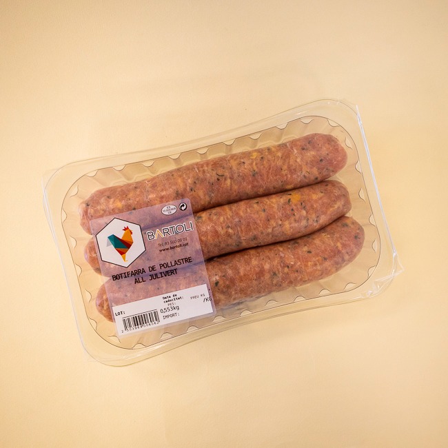 Butifarra de Pollo Ajo y Perejil Bartolí 