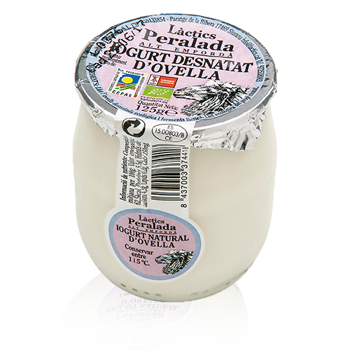 Yogur de Oveja Desnatado Bio (125 g) Peralada