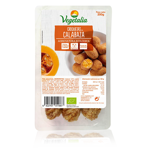 Croquetas de Calabaza Bio (180 g) Vegetalia