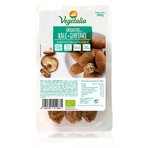 Croquetas de Kale y Xiitake Bio (180 g) Vegetalia