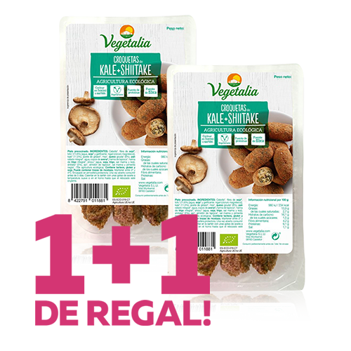 1+1 de Regalo Croquetas de Kale y Xiitake Bio (180 g) Vegetalia