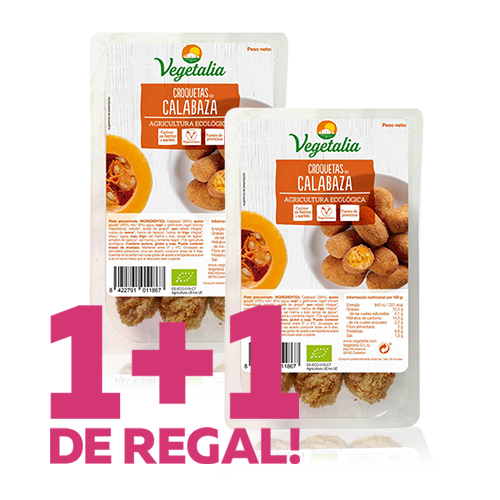 1+1 de Regalo Croquetas de Calabaza Bio (180 g) Vegetalia