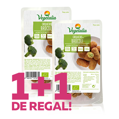 1+1 de Regalo Croquetas de Brócoli Bio (180 g) Vegetalia