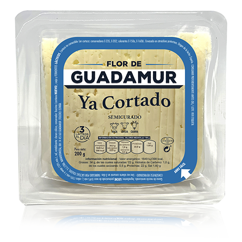 Queso Mezcla Cortado Semi (200 g) Flor de Guadamur