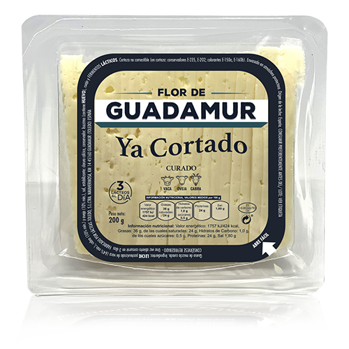 Queso Mezcla Cortado Curado (200 g) Flor de Guadamur