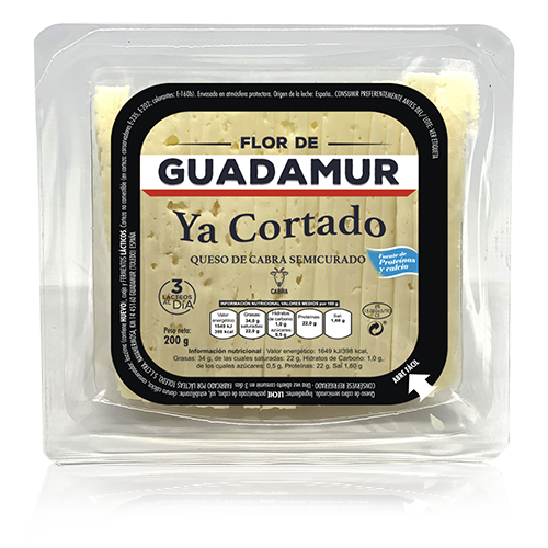 Queso de Cabra Cortado Semi (200 g) Flor de Guadamur