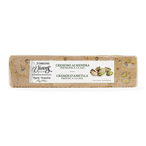 Turrón Cremoso de Almendra y Pistacho (300 g) Vicens