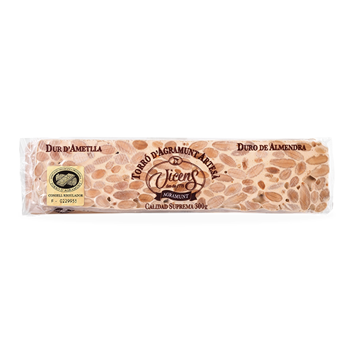 Turrón Duro de Almendra Artesano (300 g) Vicens