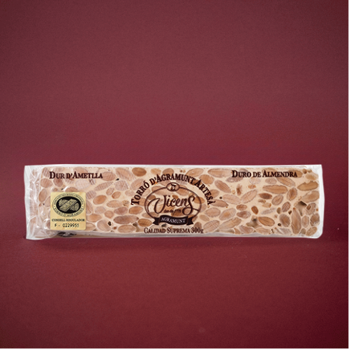 Turrón Duro de Almendra Artesano (300 g) Vicens