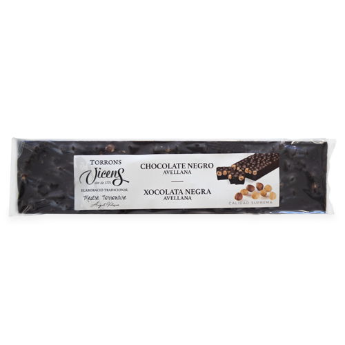 Turrón Chocolate Bitter Avellana (300 g) Vicens