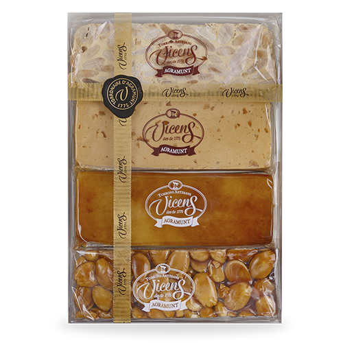 Estuche 4 Turrones (4x80 g) Vicens