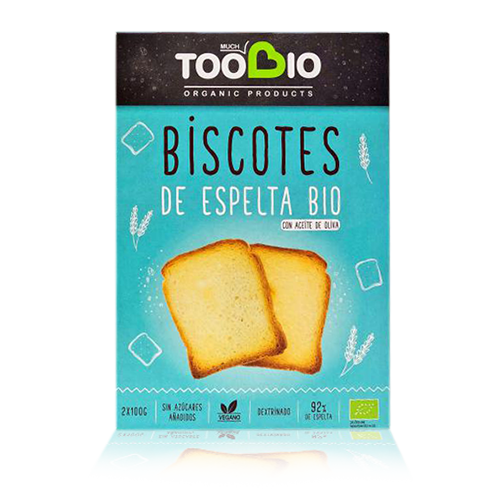 Biscote de Espelta Bio (200 g) Toobio