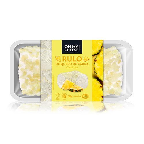 Queso Mini Rulo Cabra con Piña (100 g) Oh My Cheese