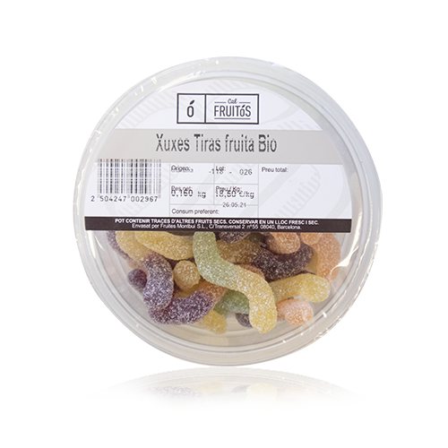 Chuches Tiras Fruta 100% Vegetal Bandeja (160 g)