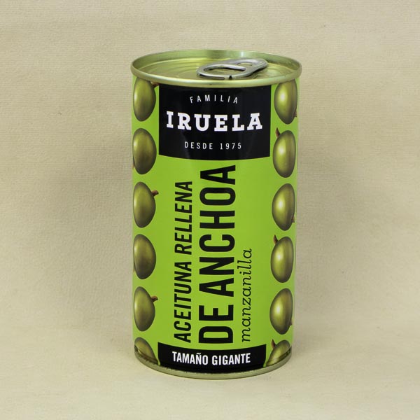Aceitunas Rellenas de Anchoa (360 g) Iruela