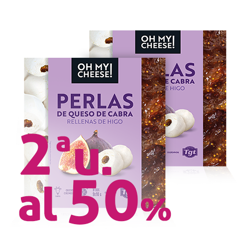 Pack 2u. Perlas de Queso de Cabra rellenas de Higos (90 g) Oh My Cheese