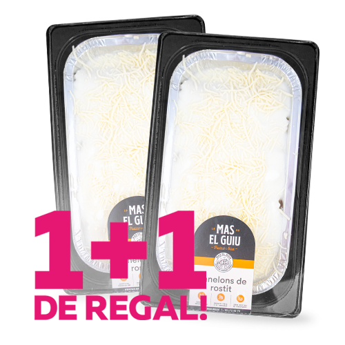 1+1 de Regalo Canelones de asado (6 u.) Mas el Guiu