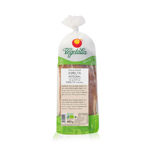 Pan de Molde de Espelta Integral Bio (480 g) Vegetalia
