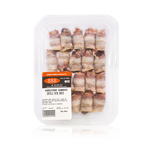 Dátil Medjoul con Bacon (20 ud) Subirats