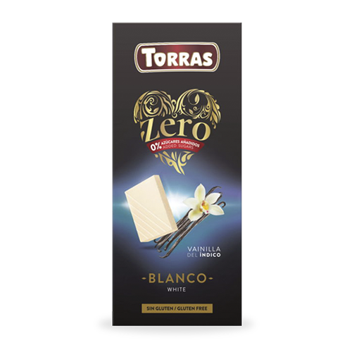Chocolate Zero Blanco con Vainilla 100g Torras