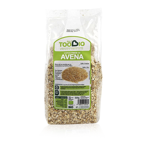 Copos de Avena Finos Bio 500g Toobio