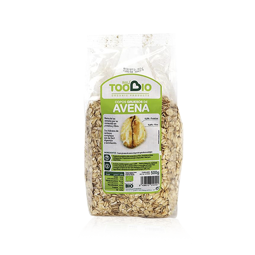 Copos de Avena Gruesos Bio 500g Toobio