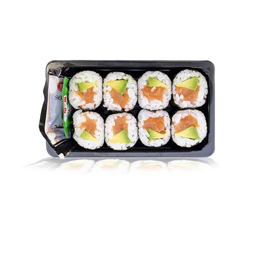Sushi Maki de Aguacate y Salmón 8u EH