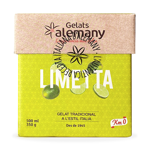 Helado Sorbete Llimetta Cubo 500ml Alemany