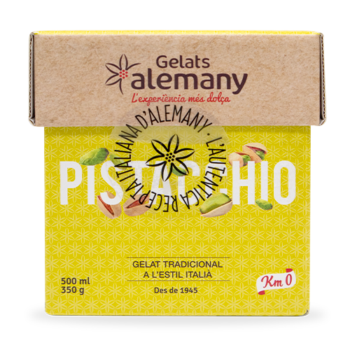 Helado Pistacchio Cubo 500ml Alemany