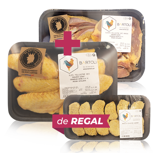 Pack Alas + Muso para Brasa + de Regalo Nuggets de Pollo