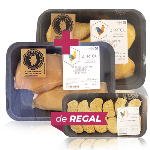 Pack Cuartos traseros + Pechuga Fileleada + de Regalo Nuggets de Pollo