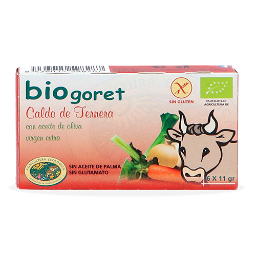 Cubitos de Caldo Ternera Bio 6x11g Biogoret