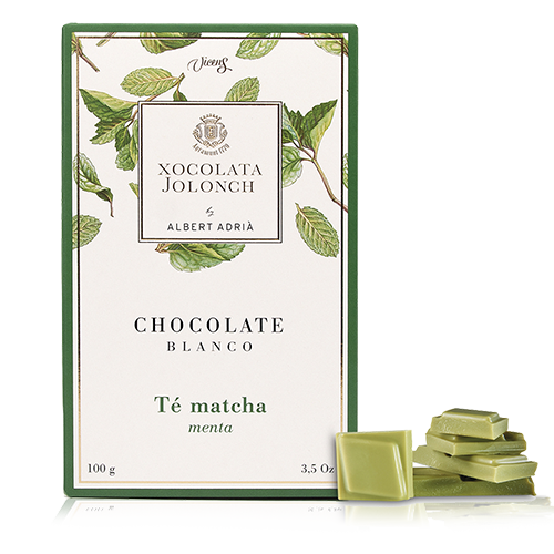 Chocolate Matcha y Menta Blanco 100g Jolonch-Vicens Albert Adrià