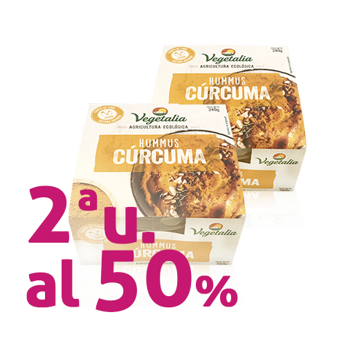 Pack 2u. Hummus Fresco de Cúrcuma Bio (240 g) Vegetalia