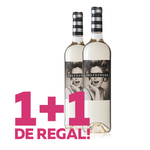 1+1 de Regalo Vino Sospechoso Blanco 2018 (D.O. Castilla)