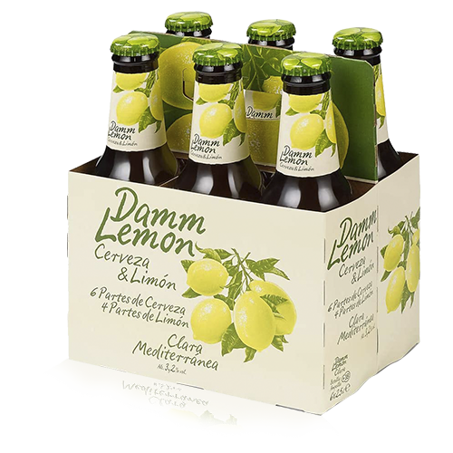 Cerveza Damm Lemon Botella Cristal 25cl - Pack 6ud