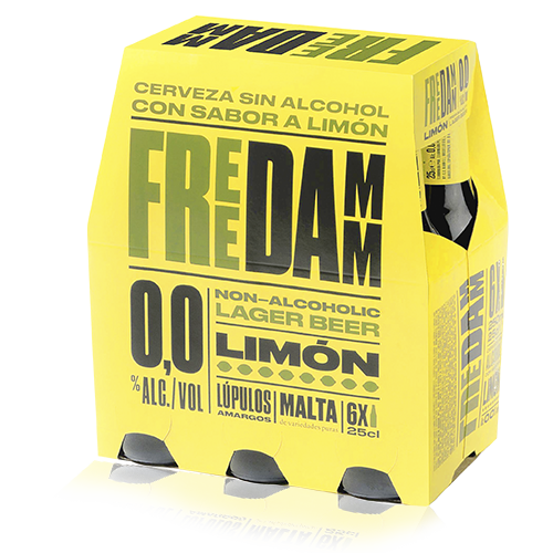 Cerveza Free Damm Limón Botella Cristal 25cl - Pack 6