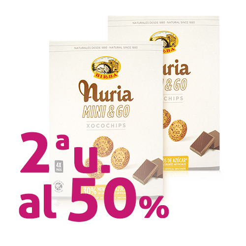 Pack 2u. Galleta Mini & Go Xocochips 200g Nuria-Birba