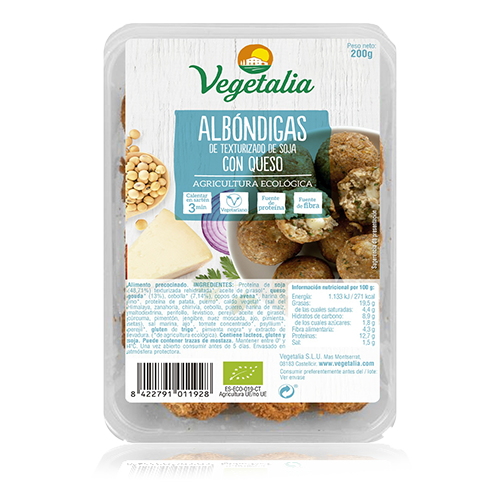 Albondigas de Soja con Queso Bio (200 g) Vegetalia