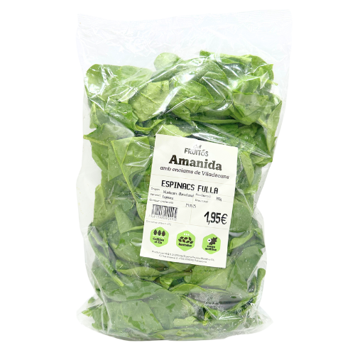 Espinacas en Bolsa Cal Fruitós