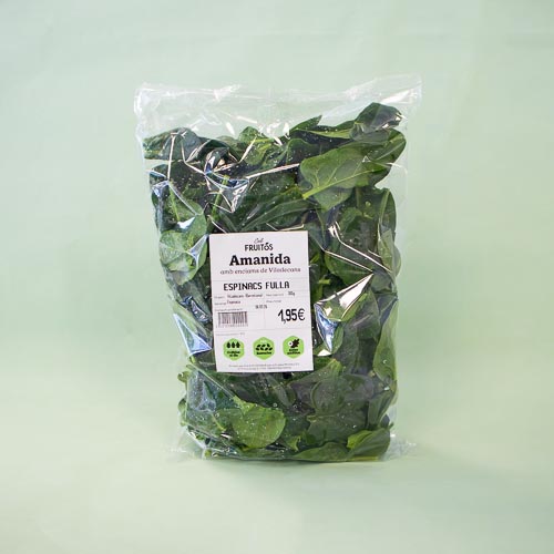 Espinacas en Bolsa Cal Fruitós